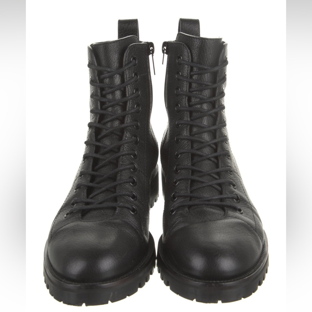 Jimmy Choo Leather Combat Boots - Size 8 / 38